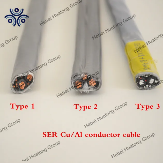 Ul Listed Awg Size Service Entrance Cable Ser Seu Copper Conductor 2