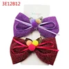 New Fashion Sweet Babies Girls Ladies Fluffy Ball Rabbit Ears Fabric Bow Alligator Hair Clips