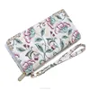 2017 New fashion wallet trend embroidery PU purse flower embroidered wallet for women