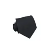 Custom Design Model Draft First 100% Handmade Pure Silk Jacquard Woven Wholesale Neck Tie Mens Solid Black Retro Skinny Tie