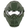 Tactical Airsoft Full Face Mask with Lens Goggles Breathable for Paintball CS game Hunting Protective Masks