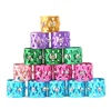Factory wholesale golden metal hair braid rings beads bling filigree hair braid cuffs, dread lock hair cuffs