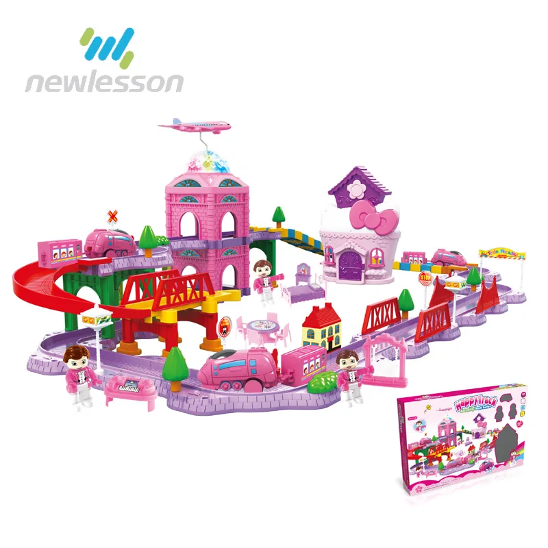 girl race track toy