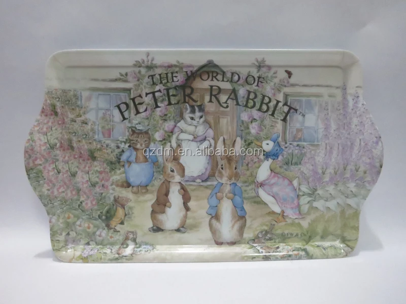 11.5 Inch Melamine Rectangle Tray With Full Decal Print