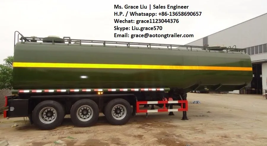 Manufacturer Iso Tri axle Tanker Trailer Diesel Gasoline 