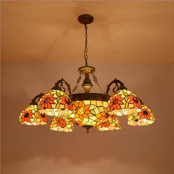 American Country Modern Colorful Led Chandelier Lamp Modern Colorful Led Chandelier Lamp