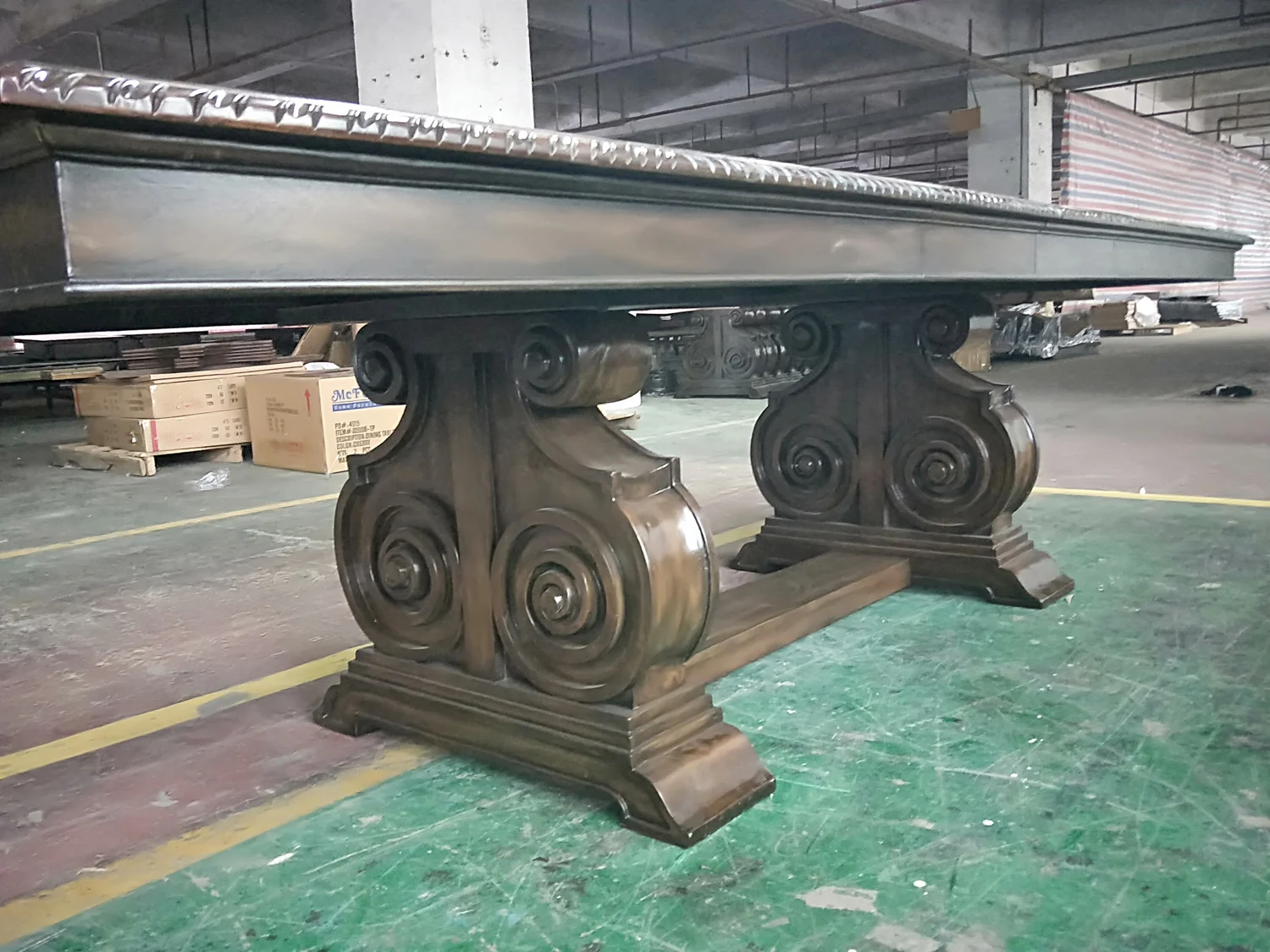 wooden dining table