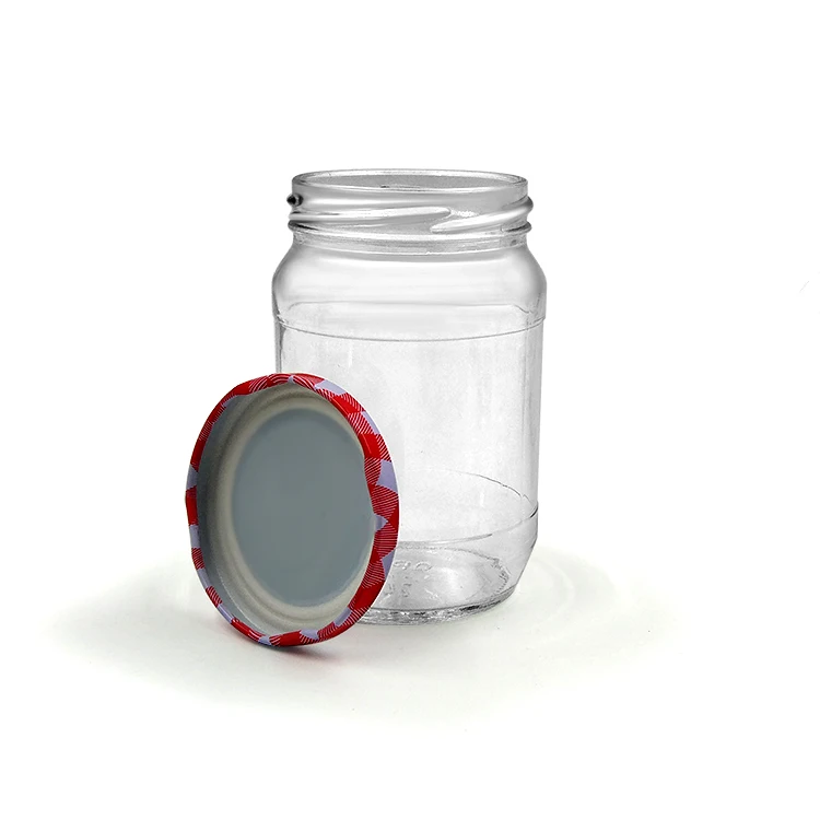 honey glass bottle 280ml flint jam jar