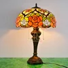 LHJ-TD168580 Premium Rose Flower Tiffany table lamps Multi-Colored 16Inch Width