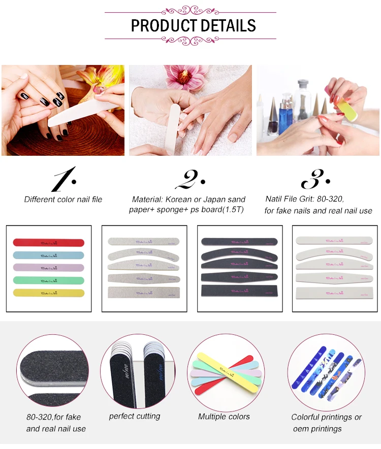 New Arrival Nail Polish File 3way Buffers For Nail Supplies In China