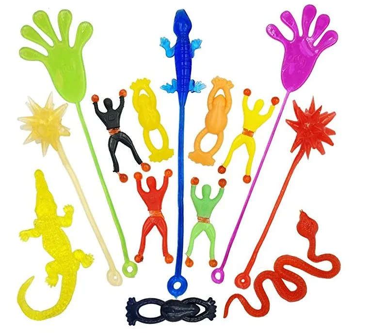 Stretchy Flying Frogs,Stress-Relieving Funny Rubber Toy Sticky Prank Pack of 12