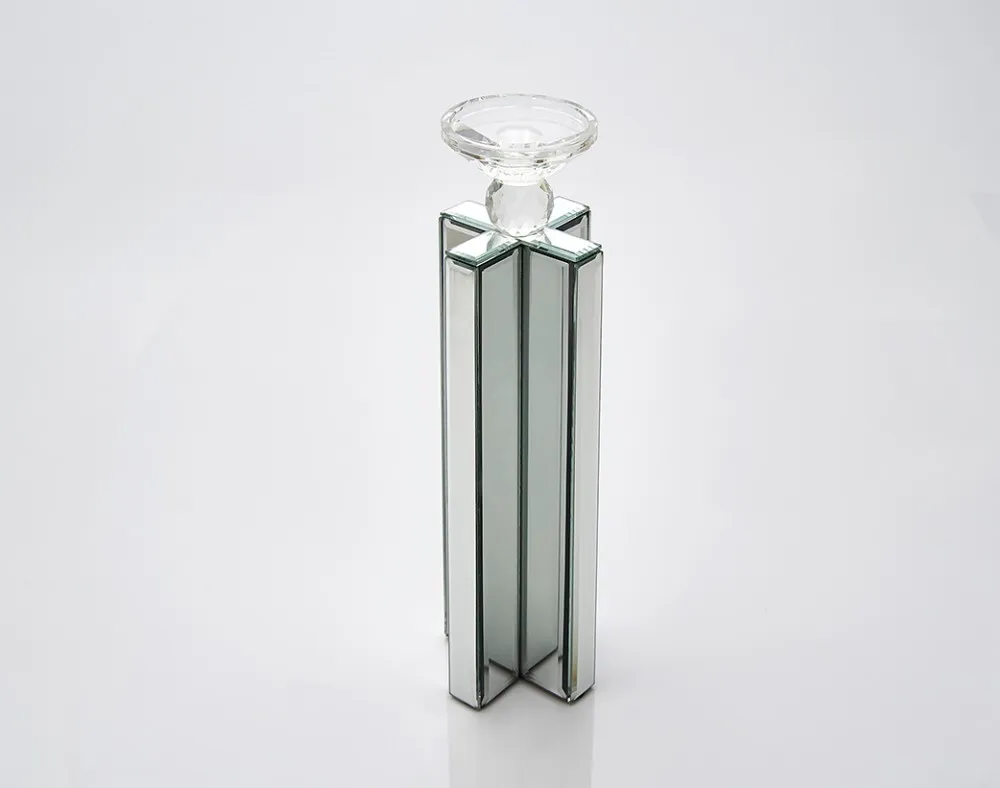 Handmade Tall Glass Mirror Candle Holders Buy Mirror Candle Holder