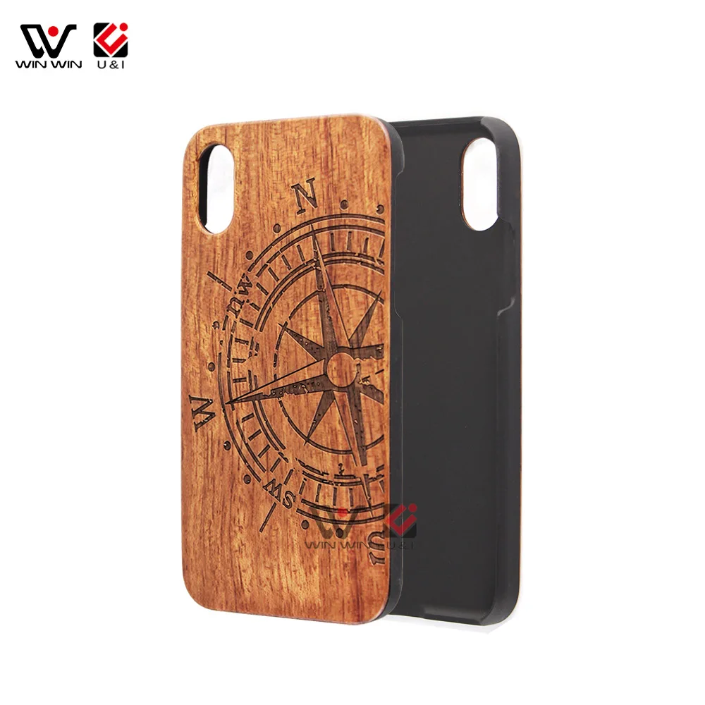 Deep Sea Water Natural Resin Solid Wood Phone Case For iPhone X XS XR XS Max