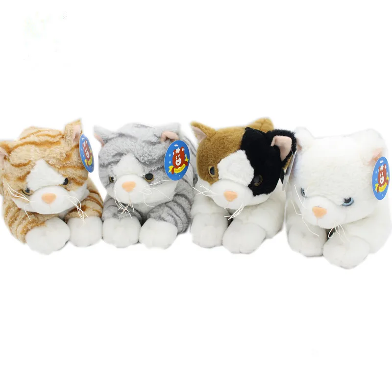 Customized Stuffed Pussy Animal Kids Toys Kitten Colorful Tabby Plush ...