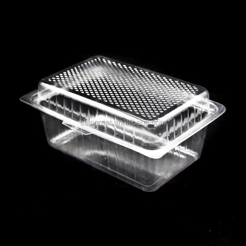 Herbal Clamshell Microgreens Packing Box Clear Greens Vegetable ...