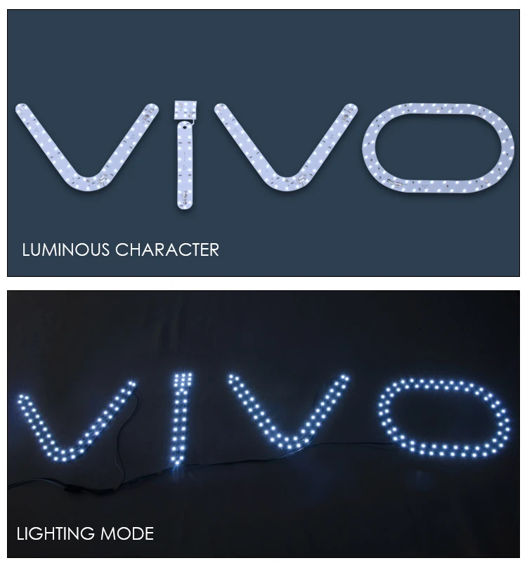 CE/ROHS/BISA Aluminum white Luminous character for advertising