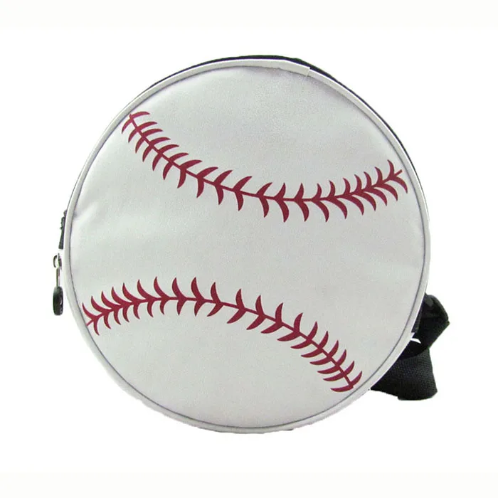 Cute Baseball Shape And Printing Children Cooler Bag Round Insulated Lunch