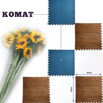 Interlocking Wooden Printing EVA Floor Mat Plastic Mats For Home Interlocking Wooden Printing EVA Floor Mat Plastic Mats For Home