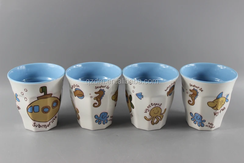 double/two color print melamine cup / mug 100%