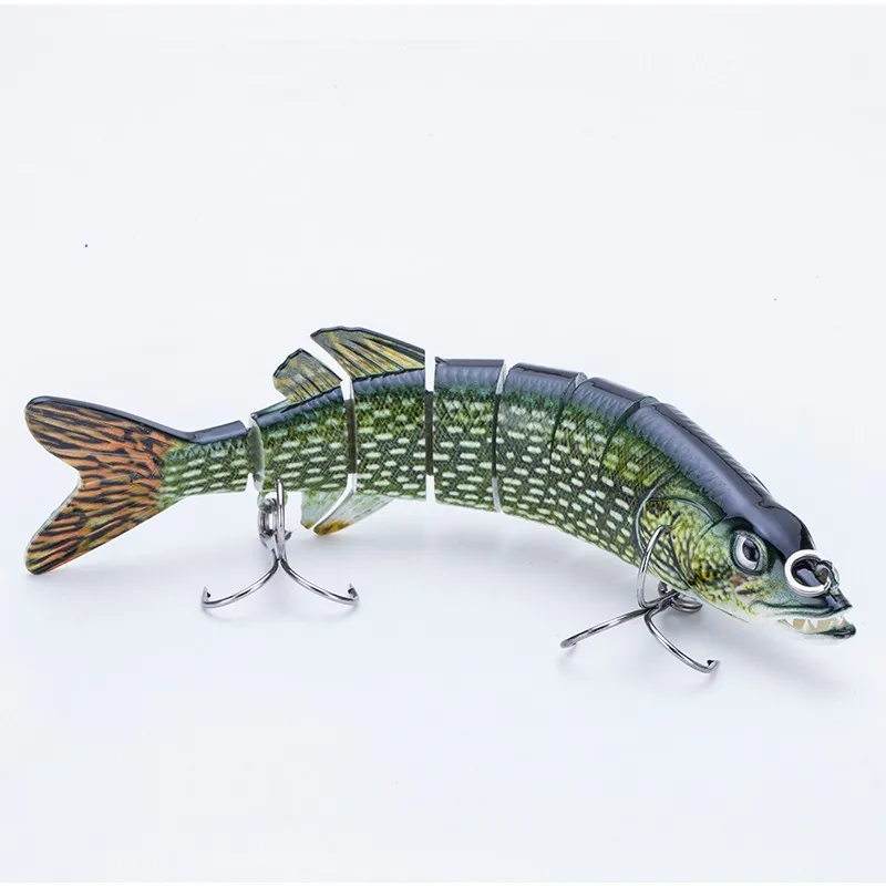 Factory New Design 7inch Pickerel Musky Jointed Swimbait Wholesale