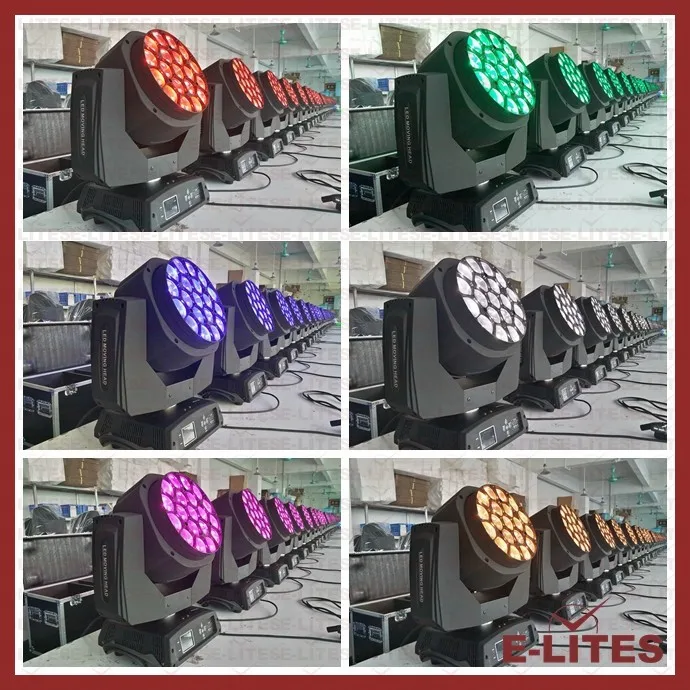 Wash moving head light 19x15W rgbw 4in1 led zoom wash led moving head