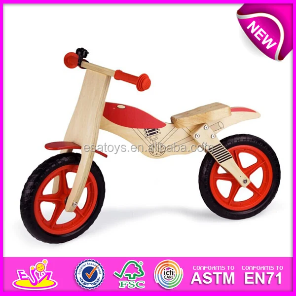 2015 baby wooden bicycle,popular wooden balance bike,top fashion child bicycle W16C078