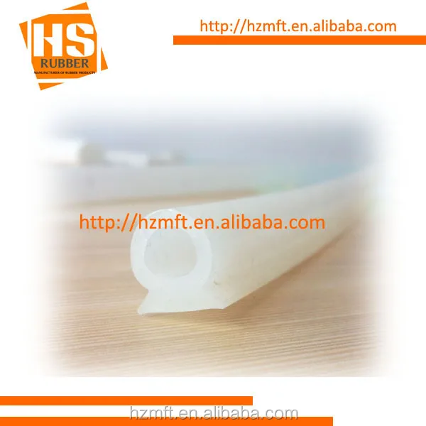 15*20 Mm White D Profile Solid Silicone Rubber Door Seal For Medical