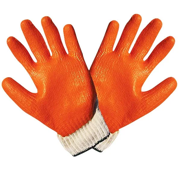 Philippines Hot Selling Safety Glue Glove Orange Latex Gloves Glue