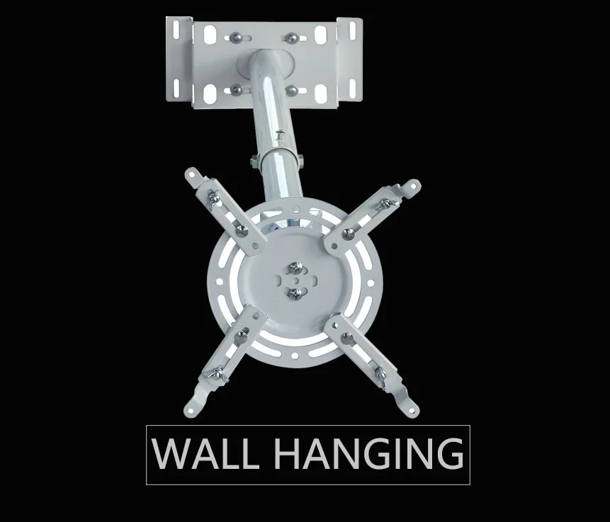 Universal LED Projector Ceiling Mount 15KG Wall Bracket Interior Through Cable Holder