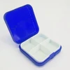 Small Pocket Size 4PCS Removable Portable 4 Slots Capsules Cross Pill Case Box