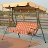 Hot selling metal swing rattan chair 3 seat for adults leisure garden furniture
