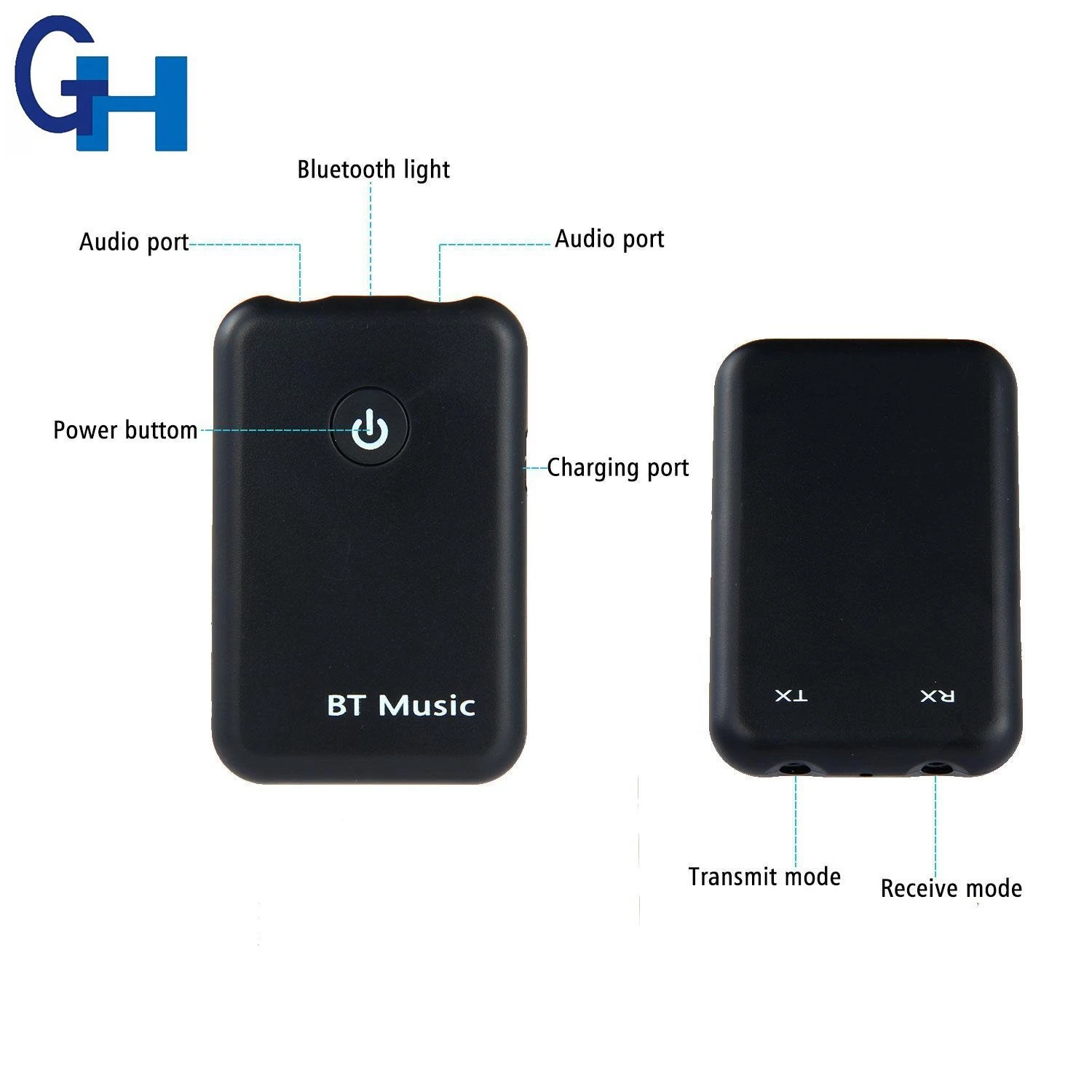 2 In 1 Bt 4.0 Stereo Wireless Audio Bluetooth Transmitter Receiver