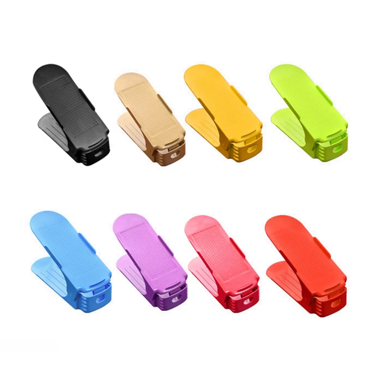Amazon Top Seller 2019 Home Accessories Plastic Colors Double Layer Adjustable Shoe Slots Organizer Holder Closet Space Saver .jpg.jpg