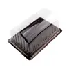 Customize various styles clear plastic meal/sushi party trays hamburger packaging box