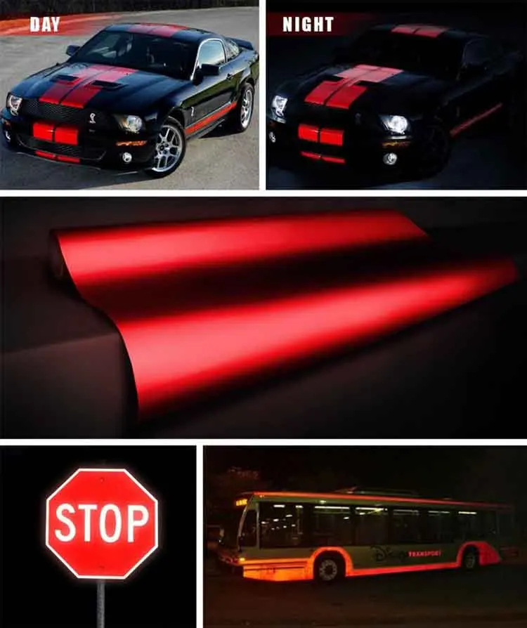 Colorful Economical Advertising Grade Adhesive Reflective Vinyl/Film