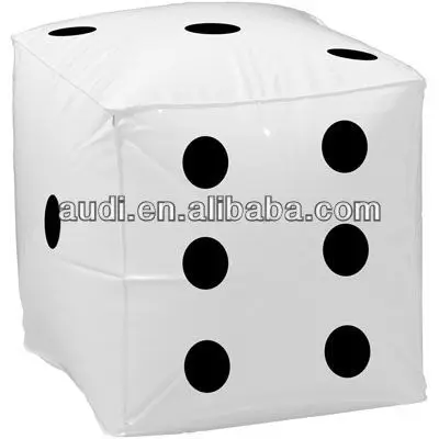 Giant Inflatable Dice Blank Plastic Giant Inflatable Dice