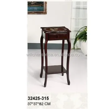 32425 315 Wooden Square Table Side Table Telephone Table With