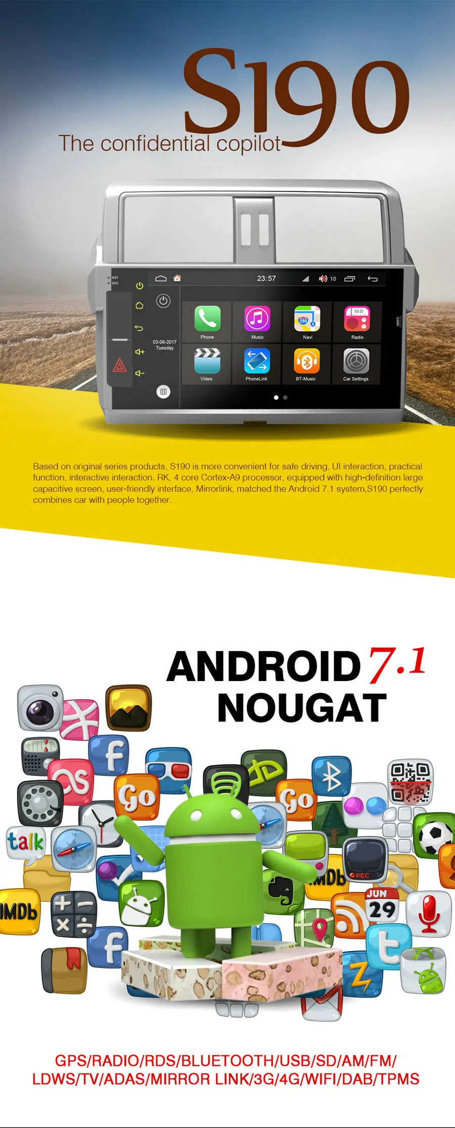 Flash Deal Android 9.0  Car Dvd Navi Player FOR TOYOTA COROLLA 2004-2007 audio multimedia Automotivo GPS Navigator auto stereo 1