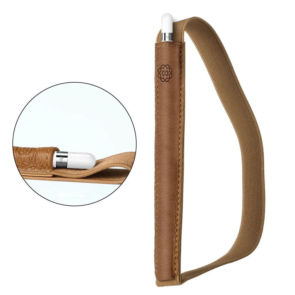Leather Elastic Pencil Pocket Sleeve For Apple Pencil Buy Elastic