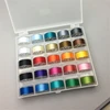 75D/2 Chromatic Colors Pre wound Embroidery/Button Sewing Colored Bobbin Thread pre wound bobbins in tube