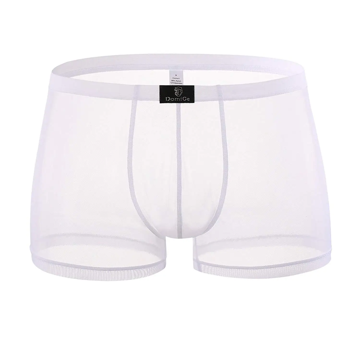 Buy DomiGe Sheer Mesh Boxer Briefs Underwear, Mens, White (5047) in ...