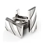 Classic Cuff Links Polished Finish Stainless Steel Luxury French Tuxedo Shirt for Men