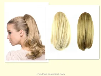 26 センチメートルブロンド髪爪クリップ人工ショートヘアポニーテール Buy 偽の髪ポニーテール ヘアクリップポニーテールホルダー ポニーテール自然な人間の毛髪 Product On Alibaba Com