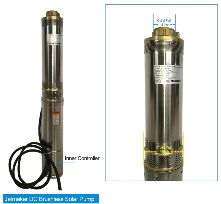Dc Solar Powered Irrigation Water Pump System For Farm Irrigation Usage