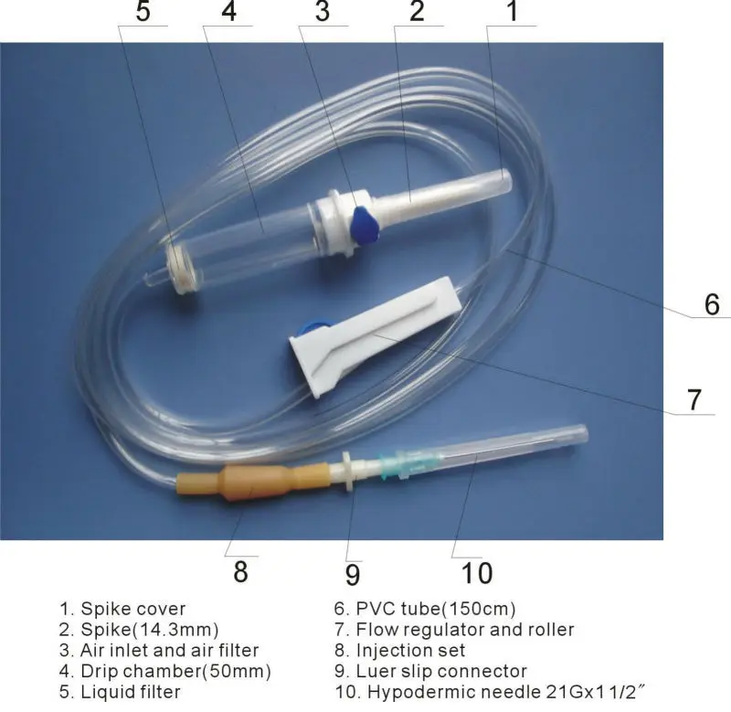 Model Sv006 Disposable Iv Infusion Set With Air Vent ...