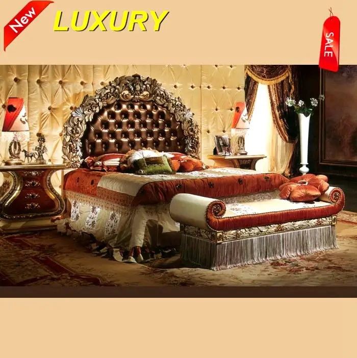 Aa3 Fancy King Size Bed With Elaborate Wood Carving Bedroom Aa3 Fancy King Size Bed With Elaborate Wood Carving Bedroom Furniture Set Luxury