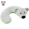 Travel Baby Animal Memory Foam Neck Pillow Rest Cushion Custom Cute Stuffed Animal Plush Soft Toy Teddy Bear U Shape Neck Pillow