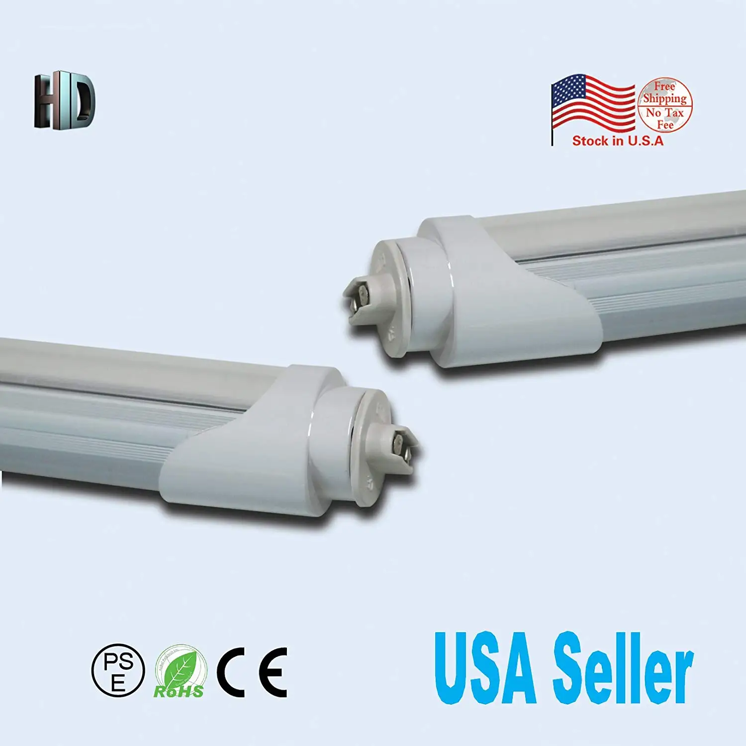 6,500K 3,000 Lumens Orilis 6-Pack 24W Double-Ended LED T8 Tubes SMD2835 Color
