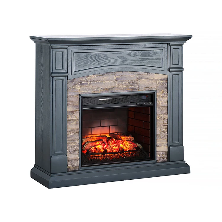French Style Quality Craft Wood Mantelpiece Electric Fireplace Heater