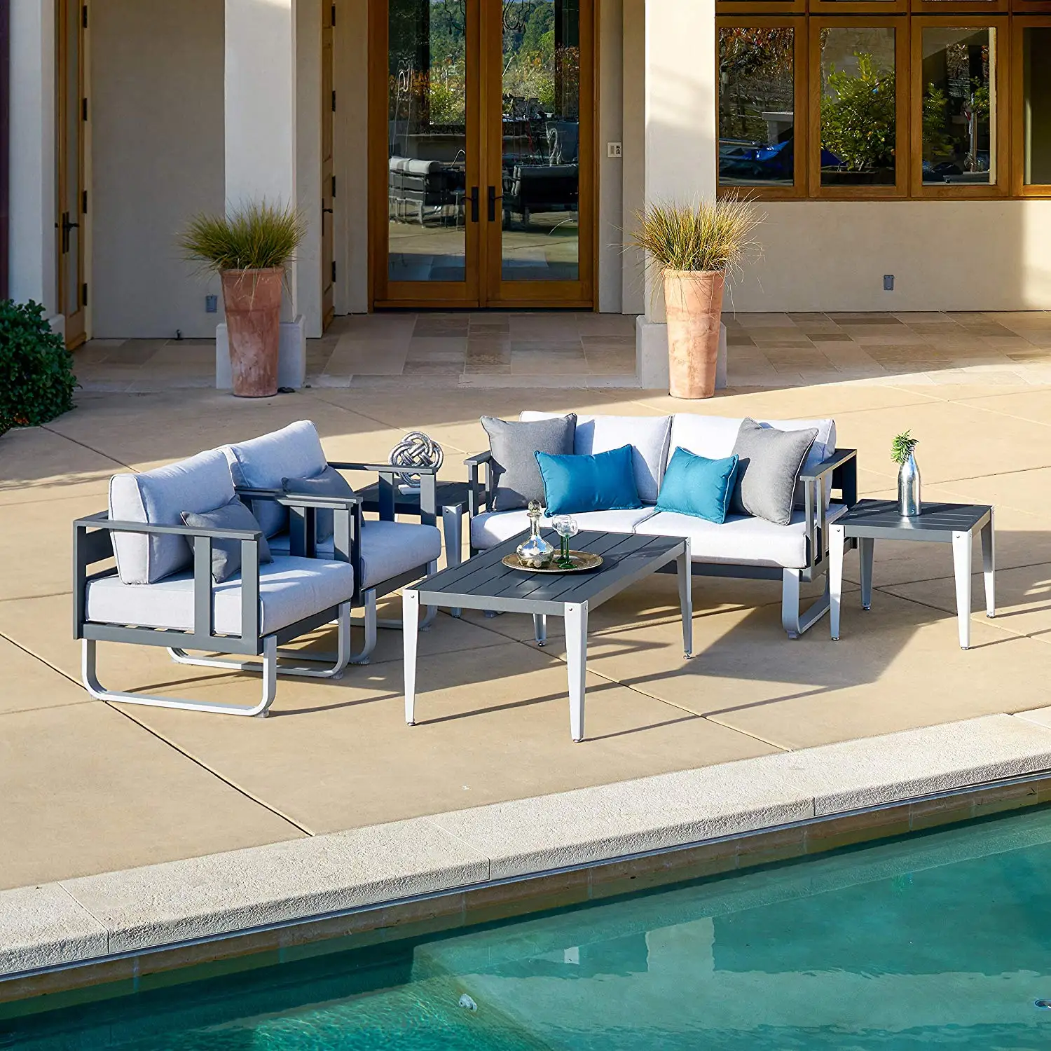 Buy Tribeca 4 Piece Deep Seating Group Outdoor Patio ...